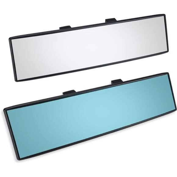 Universal Panoramic 12-Inch Rear View Mirror, Anti-Glare Wide Angle Car Rearview - Picture 3 of 7